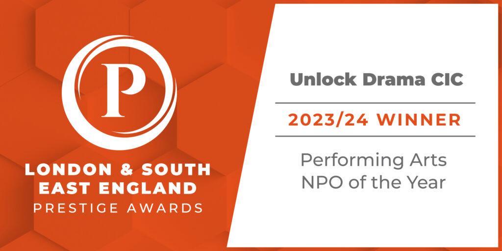 2023 and 2024 winner for performing arts NPO of the year award given to Unlock drama