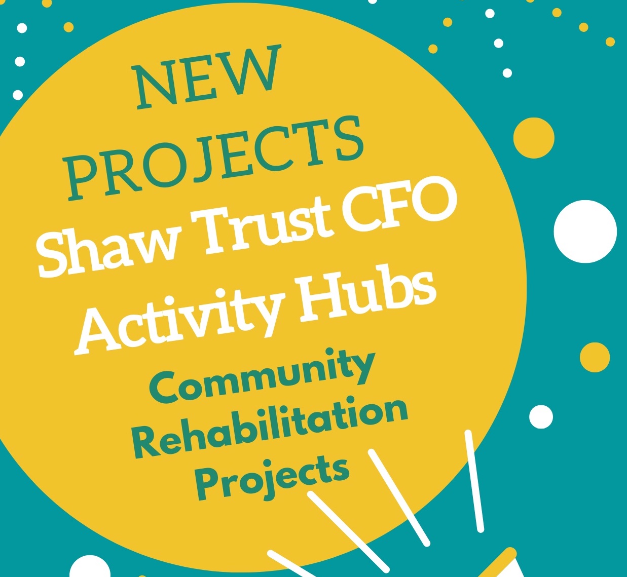New project announcement image that reads about the new partnership and projects between Unlock drama and Shaw trust