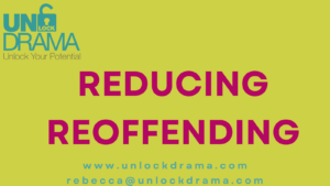 Reducing Reoffending image for the Unlock drama blog about how drama projects in prison has helped someone to leave and not reoffend